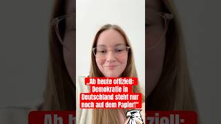 ab heute offiziell demokratie in