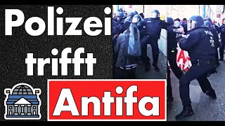 antifa vs polizei berlin wer