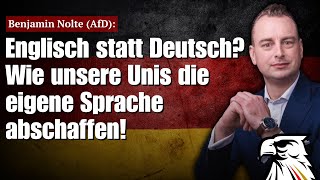 englisch statt deutsch wie unsere unis