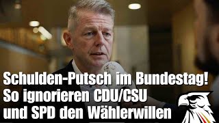 schulden putsch im bundestag so